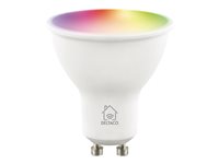 DELTACO SMART HOME LED-spot lyspære 5W A+ 470lumen 2700-6500K RGB/varm hvidt/koldt hvidt lys