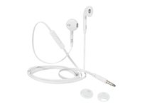 iStore Classic Fit Earphones with mic in-ear wired 3.5 mm jack white