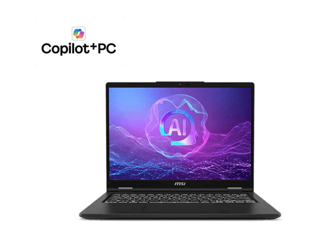 MSI Venture A14 AI+ A3HMG-010NZ Copilot+ PC 14 AMD Ryzen AI 7 350 16 GB RAM 512 GB Product shot Top 78750