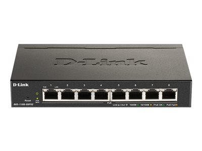 DGS 1100-08PV2 - Switch - smart - 8 x 10/100/1000 
