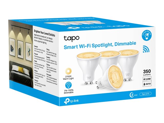 Image of Tapo L610 - LED spot light bulb - GU10 - 2.9 W - warm white light - 2700 K (pack of 4)
