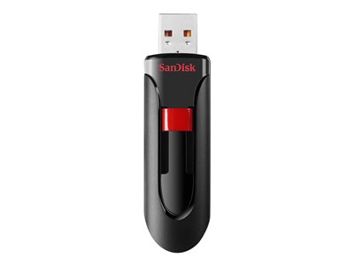 SanDisk Cruzer Glide USB flash drive 128 GB USB 2.0 black, red