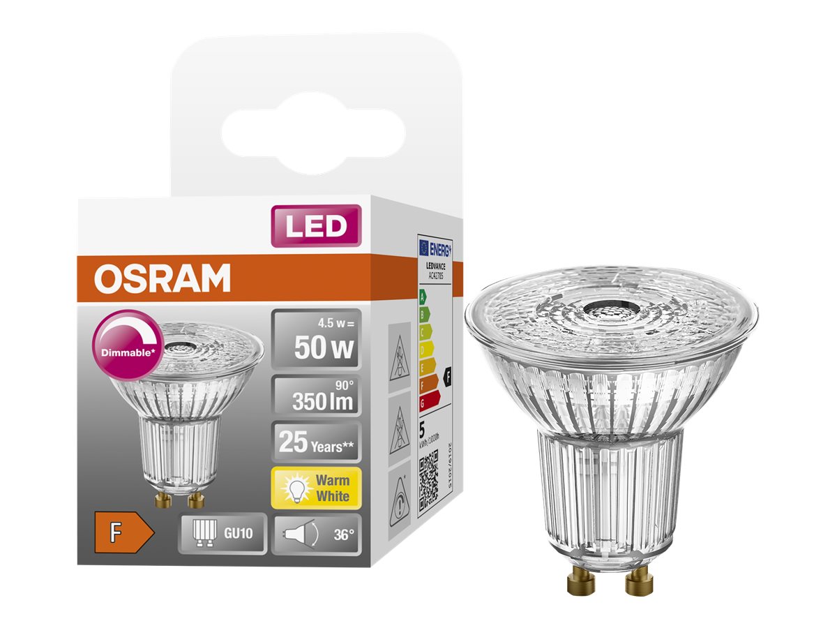 OSRAM LED SUPERSTAR LED-spot lyspære 4.5W F 350lumen 2700K Varmt hvidt lys