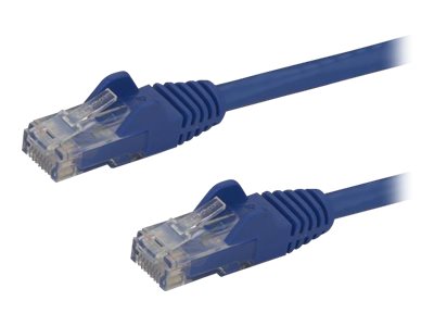 StarTech.com 50ft CAT6 Ethernet Cable, 10 Gigabit Snagless RJ45 650MHz 100W PoE Patch Cord, CAT 6 10GbE UTP Network Cable w/Strain Relief, Blue, Fluke Tested/Wiring is UL Certified/TIA - Category 6 - 24AWG (N6PATCH50BL)
