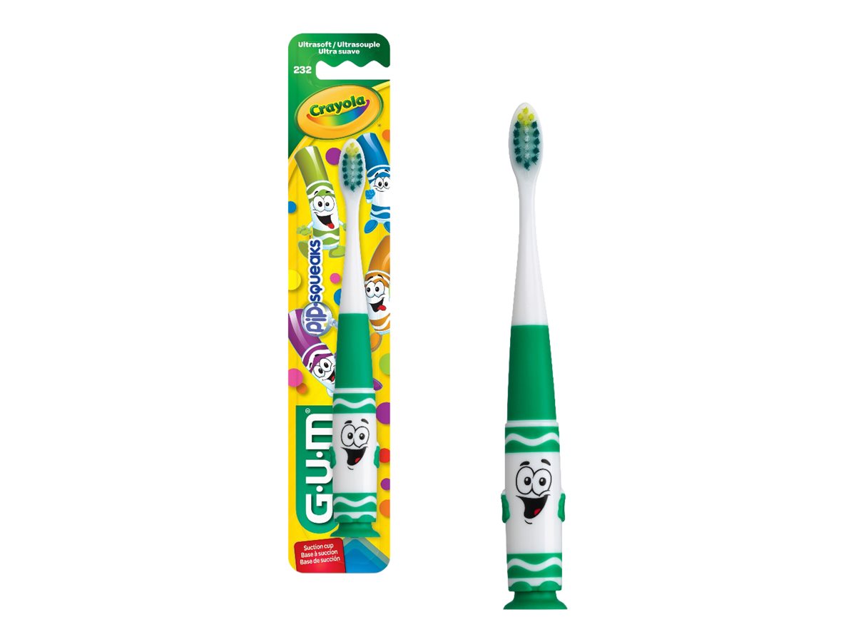 GUM Crayola Pip-Squeaks Kids Toothbrush - Ultrasoft - 12560