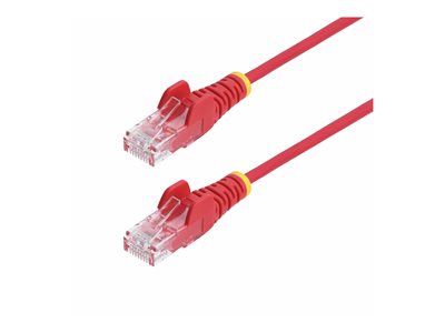 StarTech.com 25ft Red Slim CAT6 Ethernet Cable, Snagless, 28AWG, LSZH