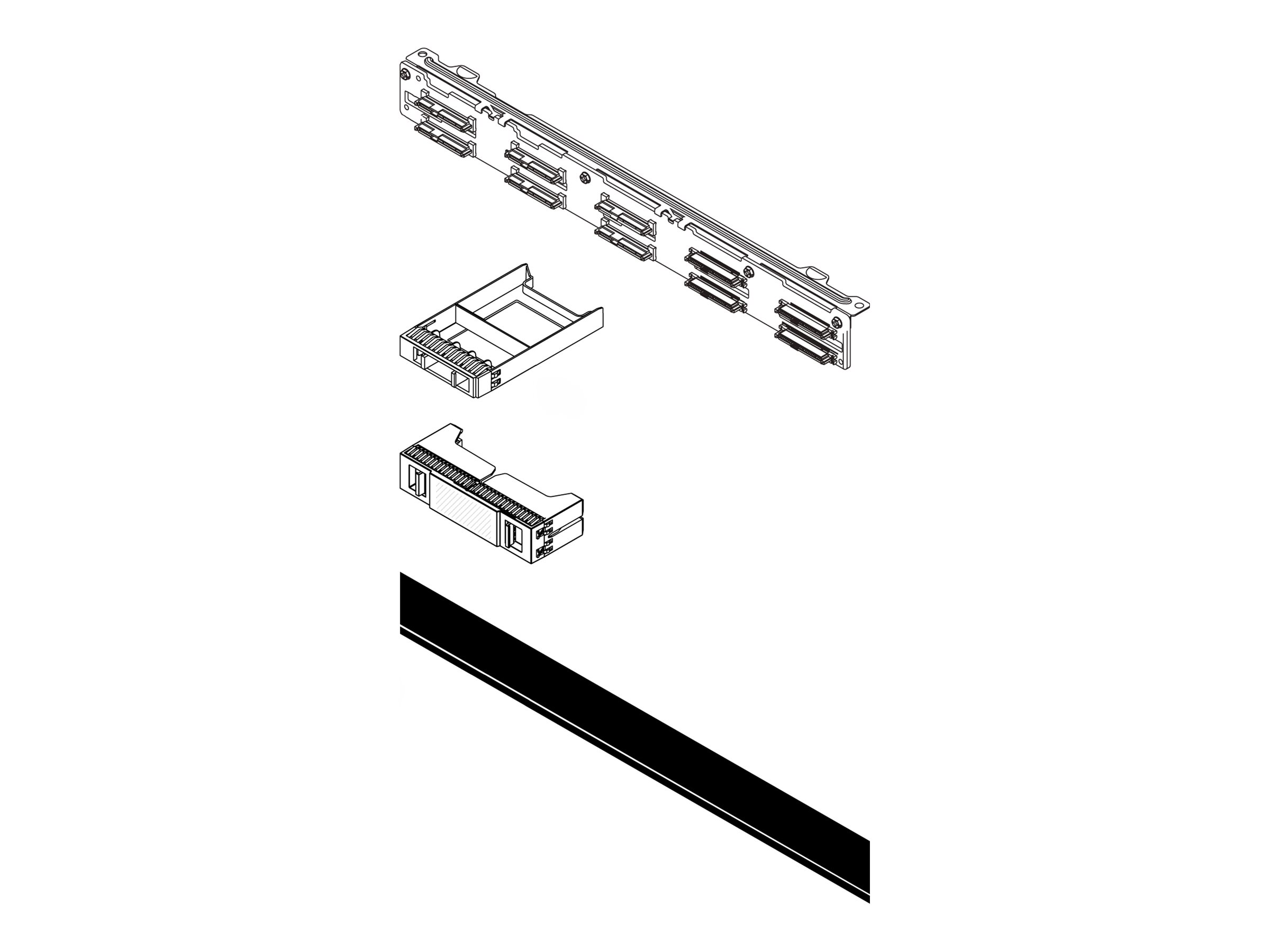 Lenovo - Server 10 x 2.5" SAS/SATA backplane kit