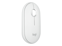 Logitech Pebble Mouse 2 M350s Slim Bluetooth Wireless Mouse, Tonal White