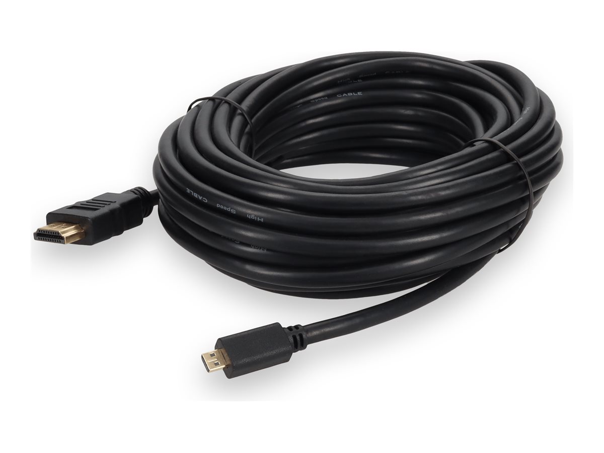 AddOn HDMI cable HDMI male to 19 pin micro HDMI Type D male
