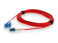 AddOn - Cordon de raccordement - mode unique LC/UPC (M) pour mode unique SC/UPC (M) - 3 m 