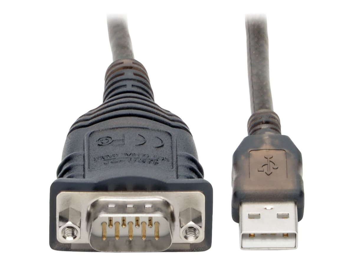 Tripp Lite USB to RS485/RS422 FTDI Serial Adapter Cable with COM Retention (USB-A to DB9 M/M), 30 in.