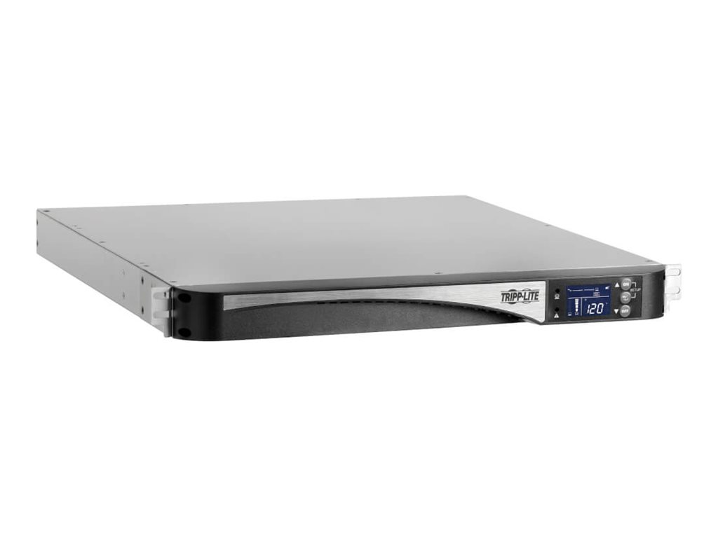 Eaton Tripp Lite Series UPS 1000VA 600W 120V Line-Interactive Sine Wave UPS AVR 4 5-15R Outlets Network Card Option LCD 1U Rack/Tower