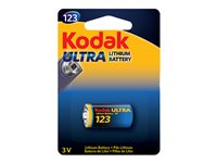 Kodak ULTRA CR123A Standardbatterier