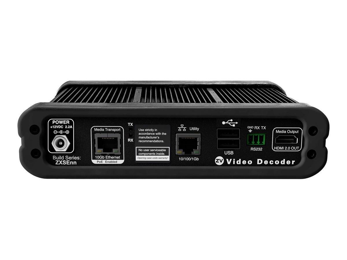 Kramer ZyPer4K-XSE - Streaming video/audio over IP copper decoder
