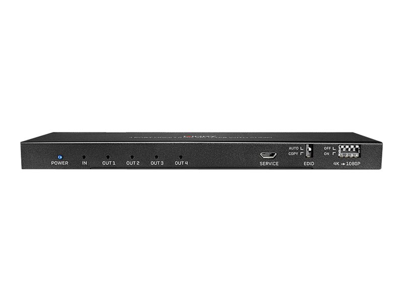 Splitter HDMI 18G avec Audio & Downscaling, 4 Ports
