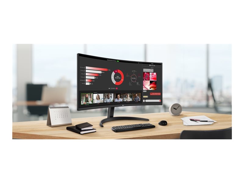 LG UltraWide 34WR50QK-B - cran LED - incurv - 34" - HDR