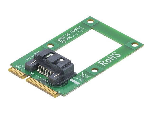 Image of StarTech.com mSATA to SATA HDD / SSD Adapter - Mini SATA to SATA Converter Card - mSATA to SATA 2.5/3.5 Hard Drive Adapter Converter Card (MSAT2SAT3) - storage controller - mSATA - SATA 6Gb/s