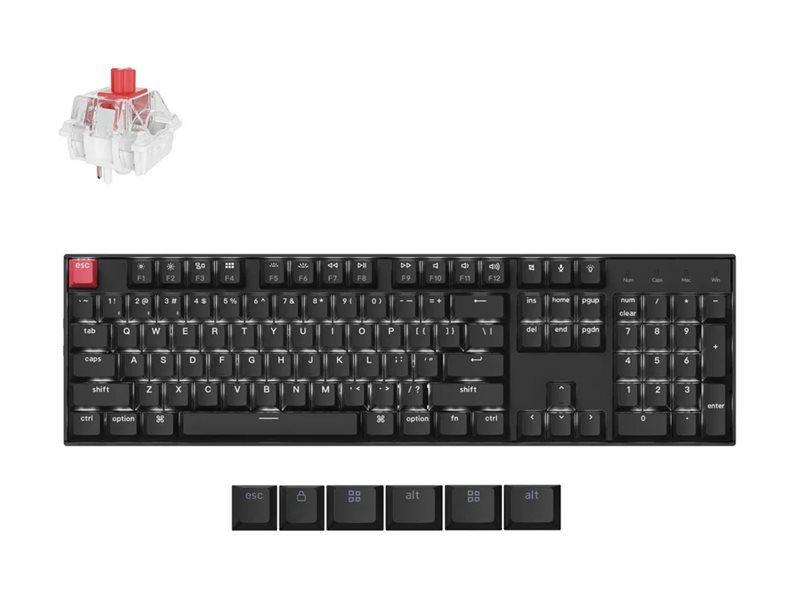 Keychron K10 Version 2 keyboard QMK mechanical 100% full size Input Usage / lifestyle Right-angle 72800