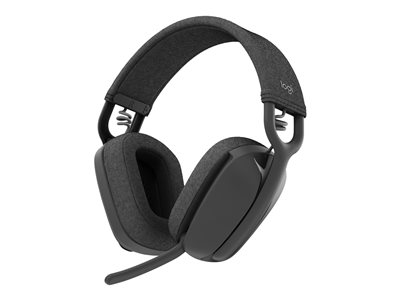 Logitech Zone Vibe Zone Vibe Wireless Bluetooth headphones with noise-canceling mic, USB-A, USB-C, certified for Microsoft Teams, Mac/PC