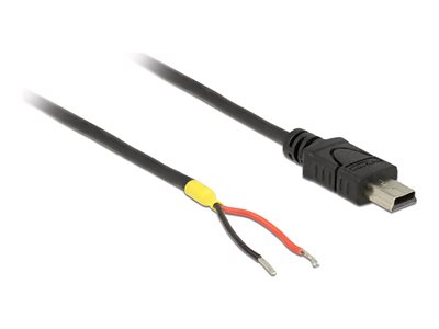 4043619852512 - Kabel usb 20 Mini-B Stecker 2x offene Kabelenden Strom 10 cm Raspberry (85251) - Delock