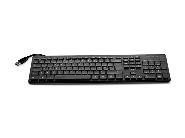 TNB HUB Wired Keyboard Built-In 3X Usb-A
