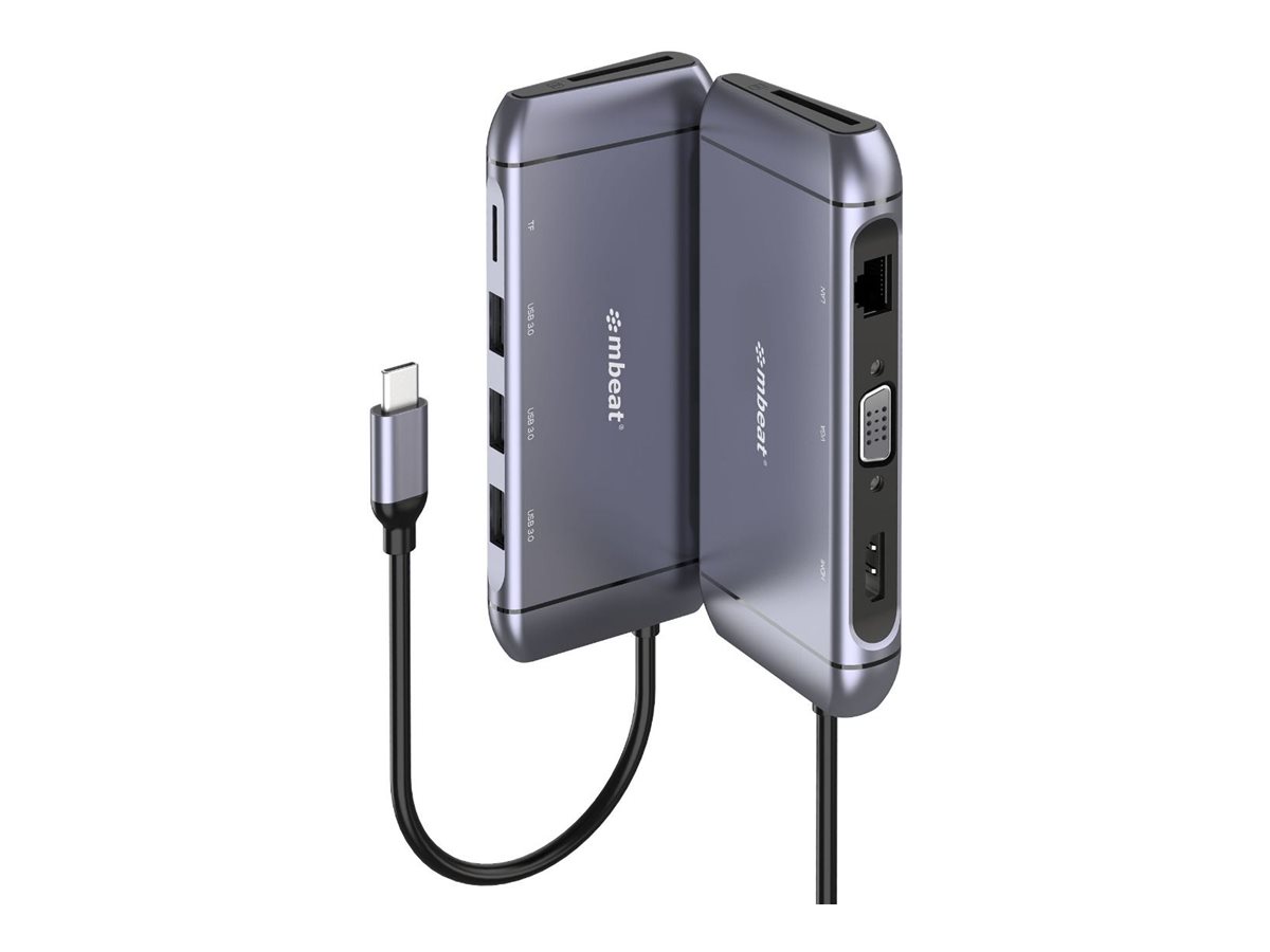 mbeat Elite X9, docking station, USB-C, HDMI, VGA, 1GbE