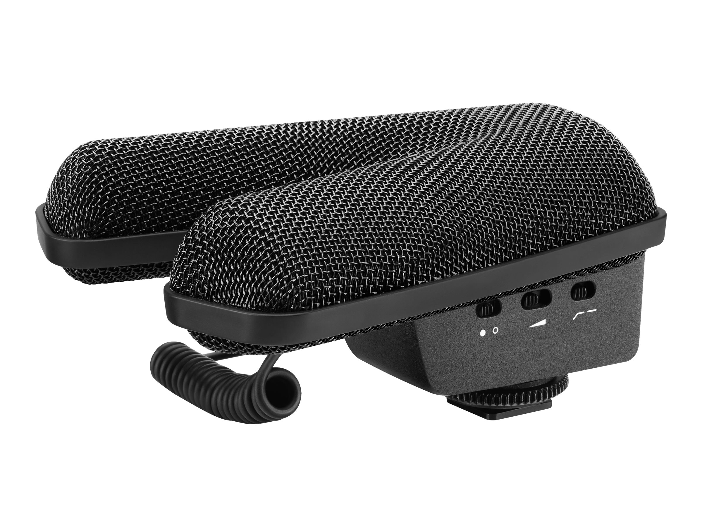 Stereo shotgun mic supercardioid; condense r for cameras
