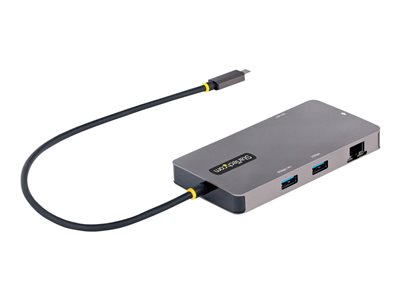 Shop  StarTech.com USB C Multiport Adapter, Dual HDMI Video, 4K 60Hz, 2- Port 5Gbps USB-A Hub, 100W Power Delivery Charging, GbE, SD/MicroSD, USB  Type-C Mini Travel Dock, 12/30cm Cable - USB C