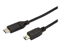 StarTech.com USB C to Mini USB Cable - 6 ft / 2m - M/M - USB 2.0 - Mini USB Cord - USB C to Mini B Cable - USB Type C to Mini USB (USB2CMB2M) USB Type-C kabel 2m Sort
