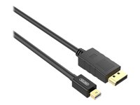 Unitek Mini DisplayPort han -> 20 pin DisplayPort han 3 m Sort