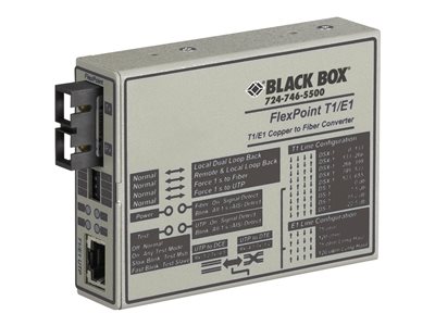 Black Box FlexPoint T1/E1 to Fiber Converter