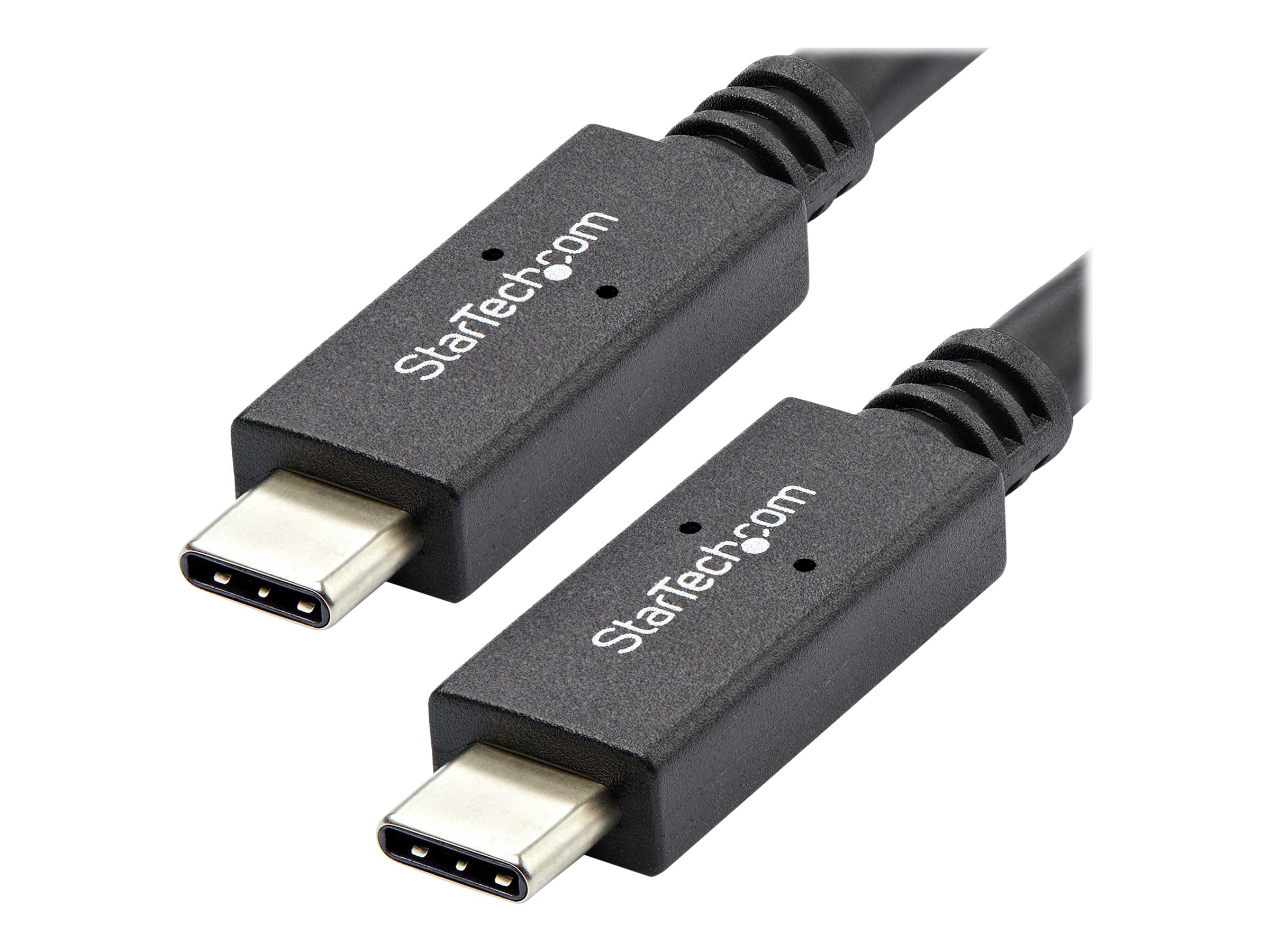 Startechcom Usb C Cable 3 Ft 1m With Power Delivery Usb Pd Power Pass Through Charging Usb To Usb Cord Usb31c5c1m Usb C Cable Usb C To Usb C 1 M