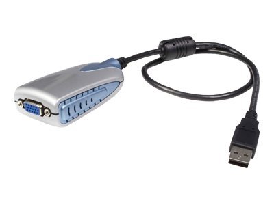Image of StarTech.com USB VGA Mini External Dual or Multi Monitor Video Adapter - external video adapter - grey
