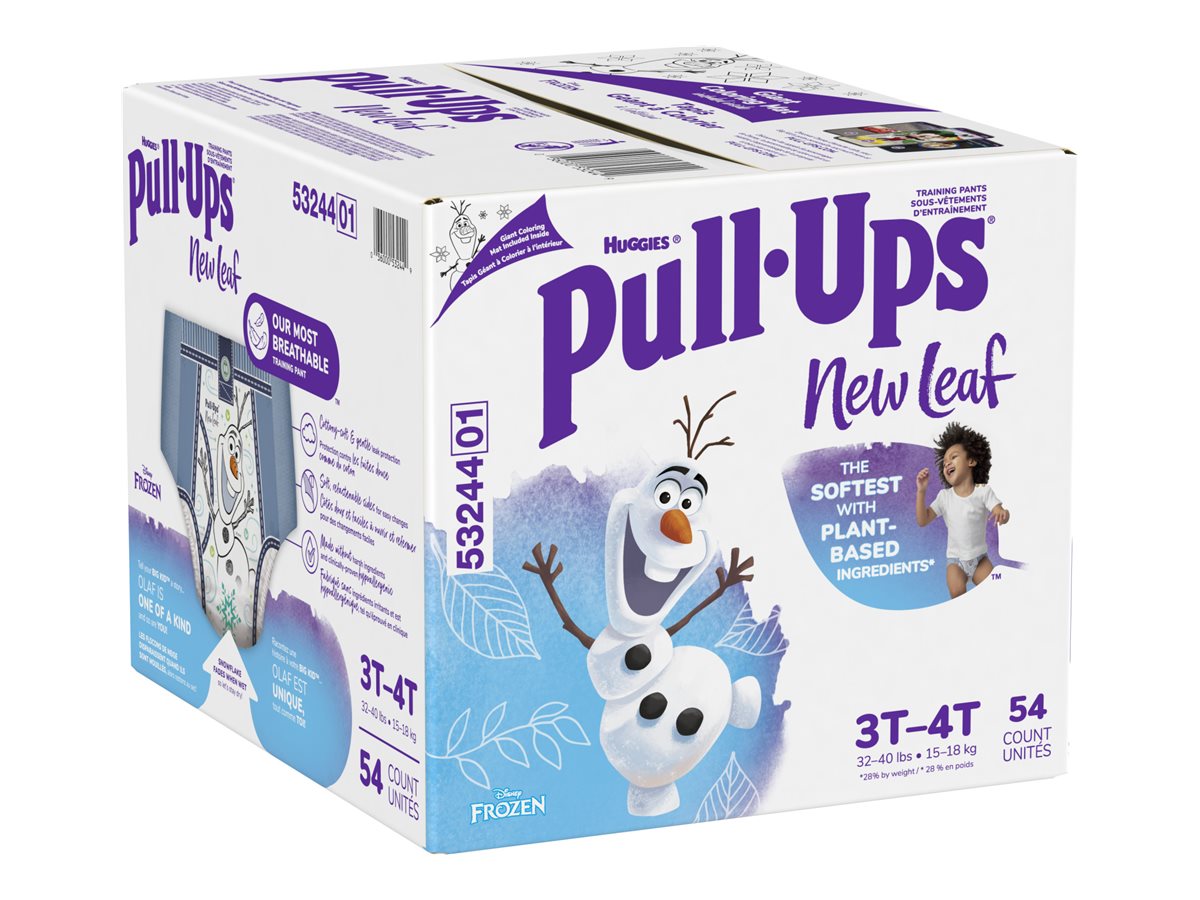 Pull-Ups New Leaf, ingredient, Frozen, *Meet Pull-Ups® New Leaf™ with  Frozen 2 characters! Super soft + plant-based ingredients* to keep Big Kids  comfy & confident.