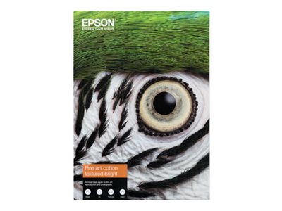 Epson Fine Art Bright II - bavlněný papír - texturovaný matný - 25 listy - A3 Plus - 300 g/m²