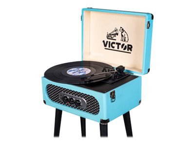 Victor VWRP-3200 Radio / turntable turquoise