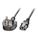 power cable - power IEC 60320 C13 to BS 1363 - 1 m
