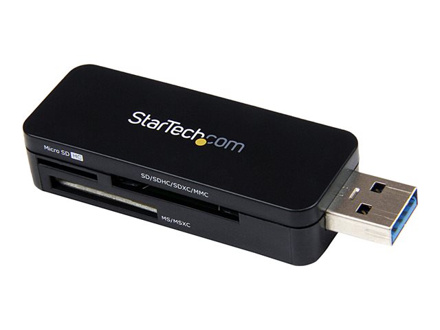 StarTech.com USB 3.0 Multimedia Memory Card Reader - Portable SDHC MicroSD Card Reader - External USB Flash Card Reader (FCREADMICRO3)