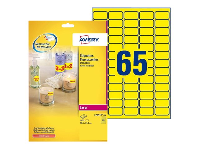 Avery Zweckform Labels 1625 Labels 381 X 212 Mm