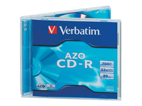Verbatim AZO Crystal - 10 x CD-R - 700 MB 52x - jewel case