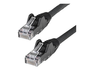 Startech 50ft (15m) LSZH CAT6 Ethernet Cable, 10 Gigabit Snagless RJ45 100W PoE Patch Cord, CAT 6 10GbE UTP Network Cable w/Strain Relief, Black ETL/Low Smoke Zero Halogen