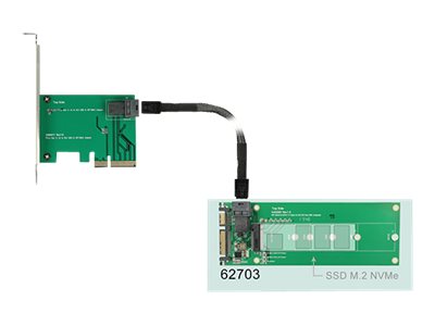 DeLOCK Converter SATA 22 pin / SFF-8643 NVMe > 1 x M.2 NGFF Key M  Interfaceadapter