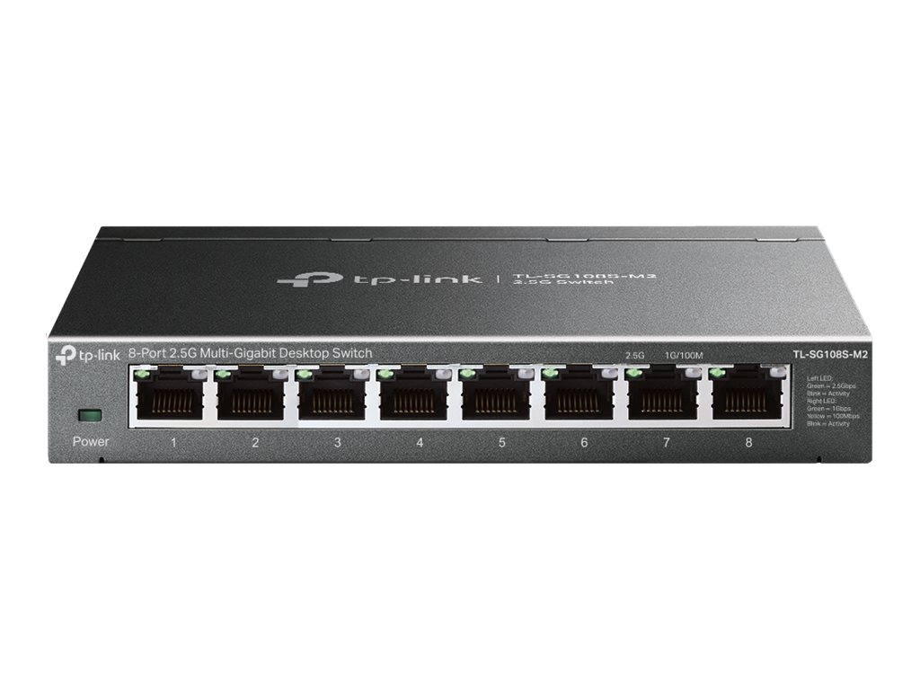 TP-Link TL-SG108S-M2 V1 switch 8 ports Product shot Front 79650