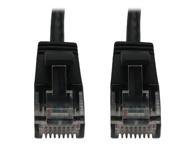 Eaton Tripp Lite Series Cat6a 10G Snagless Molded Slim UTP Ethernet Cable (RJ45 M/M), PoE, Black, 6 in. (15 cm)