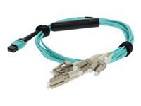 AddOn - Cordon de raccordement - LC multi-mode (M) pour MPO multimode (M) - 10 m 