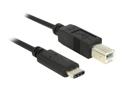 USB Kabel Delock C -> B St/St 0.50m schwarz - 83328