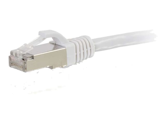 C2G Cat6a Booted Shielded (STP) Network Patch Cable - patch kabel - 30 cm - bílá – foto 3