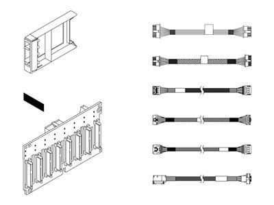 Lenovo - Server 8 x 2.5" AnyBay backplane kit