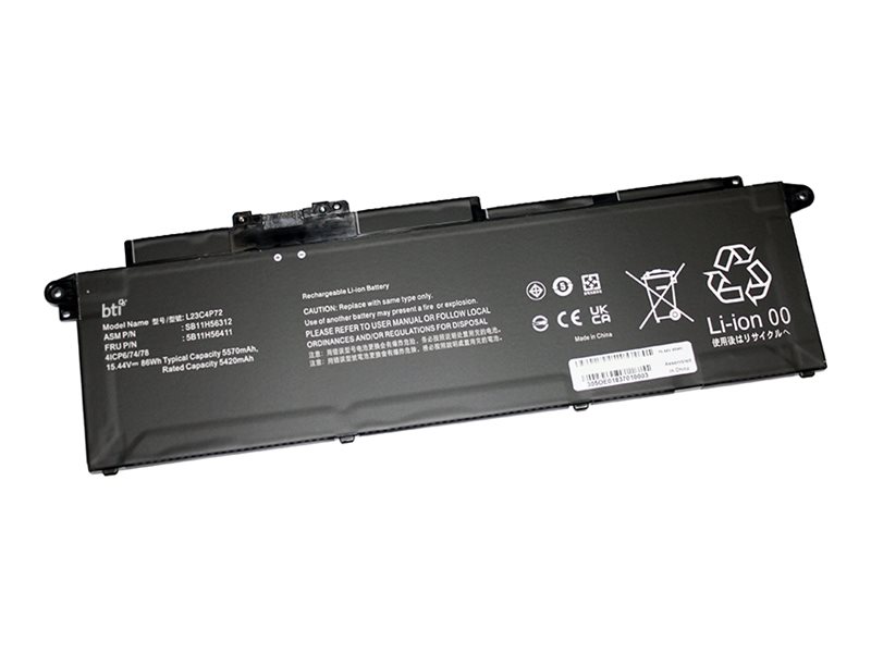 BTI - Notebook battery (equivalent to: Lenovo L23C4P72)