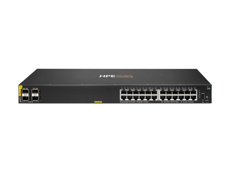 HPE Aruba 6100 24G CL4 PoE 4SFP+ Switch